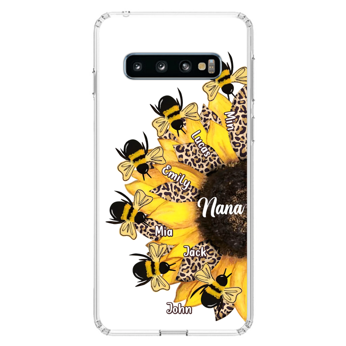 Custom Sunflower Grandma Phone Case - Mother's Day Gift Idea for Mom/Grandma