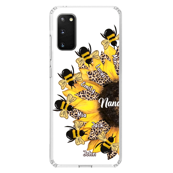 Custom Sunflower Grandma Phone Case - Mother's Day Gift Idea for Mom/Grandma