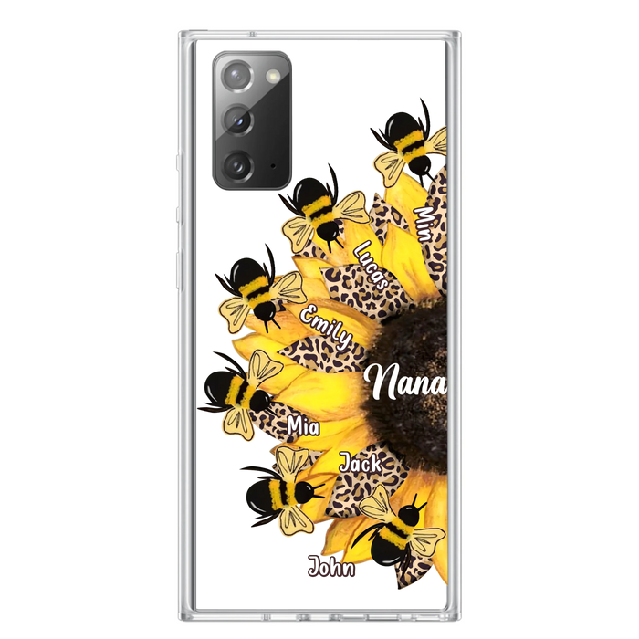 Custom Sunflower Grandma Phone Case - Mother's Day Gift Idea for Mom/Grandma