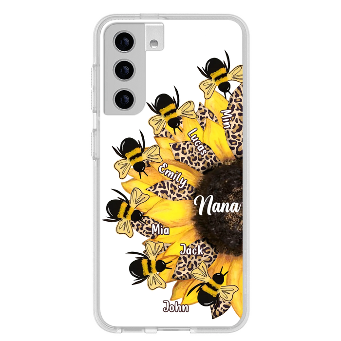 Custom Sunflower Grandma Phone Case - Mother's Day Gift Idea for Mom/Grandma