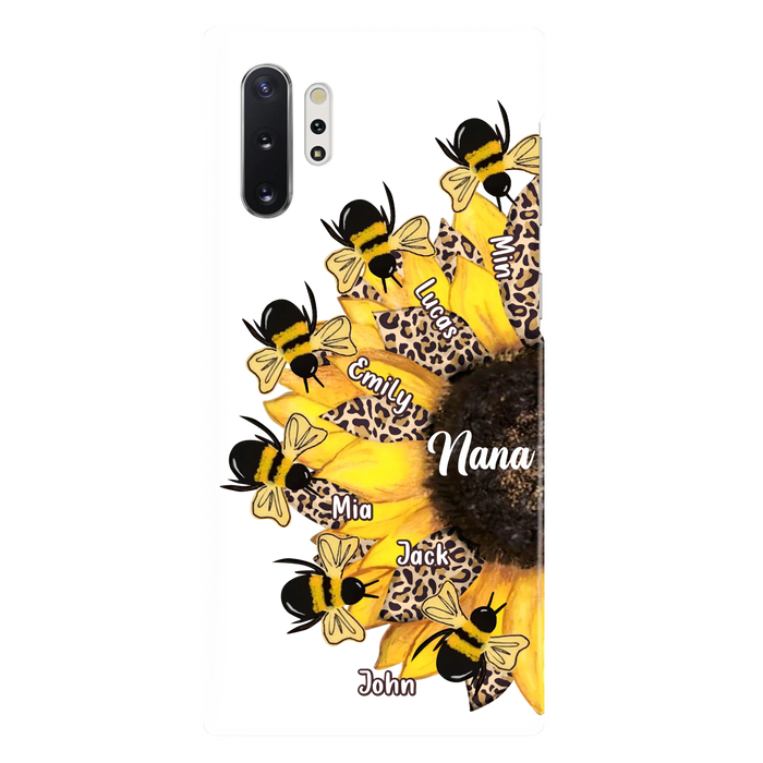 Custom Sunflower Grandma Phone Case - Mother's Day Gift Idea for Mom/Grandma