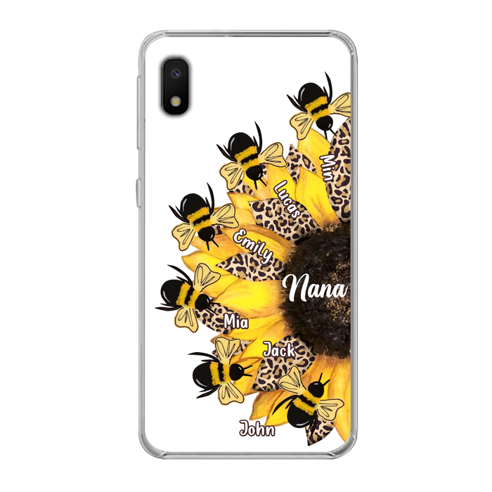 Custom Sunflower Grandma Phone Case - Mother's Day Gift Idea for Mom/Grandma