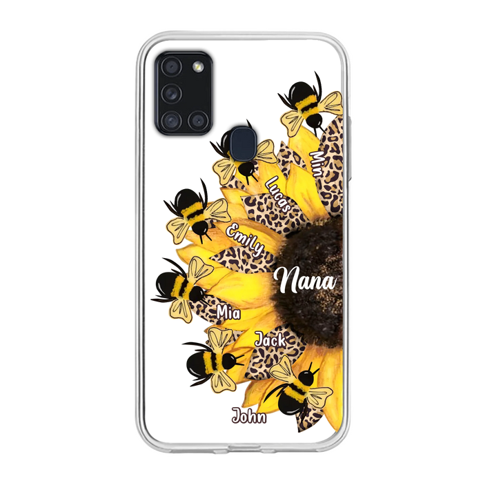 Custom Sunflower Grandma Phone Case - Mother's Day Gift Idea for Mom/Grandma
