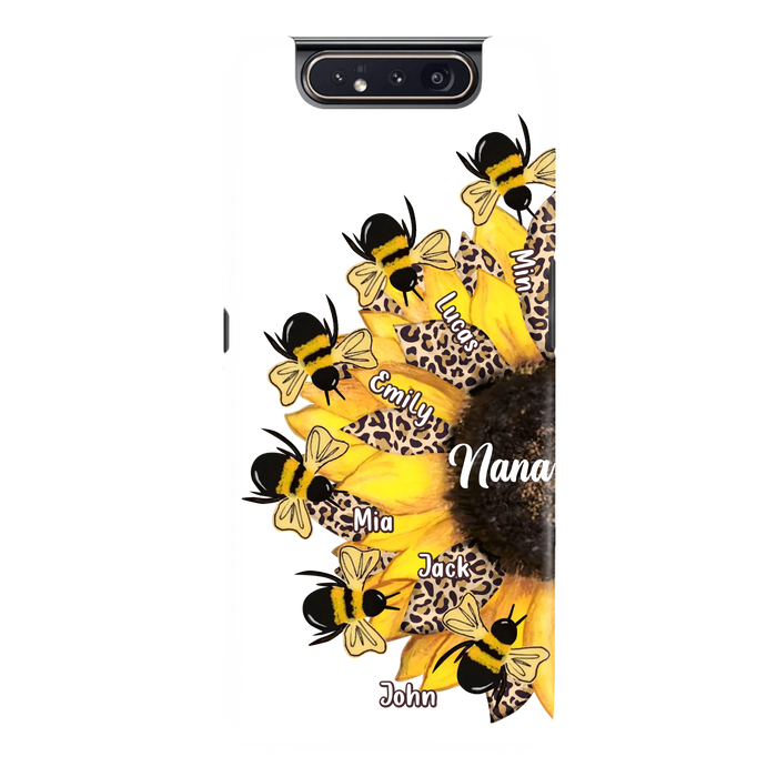 Custom Sunflower Grandma Phone Case - Mother's Day Gift Idea for Mom/Grandma