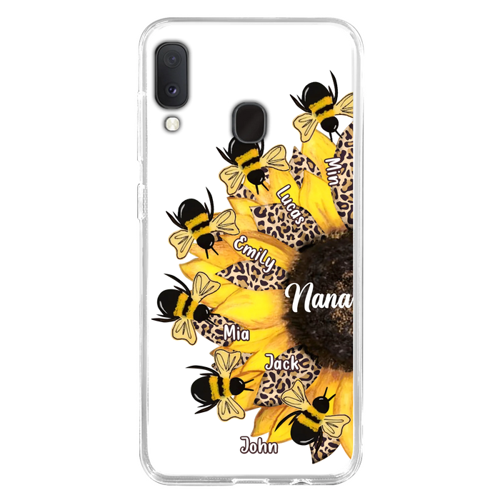 Custom Sunflower Grandma Phone Case - Mother's Day Gift Idea for Mom/Grandma