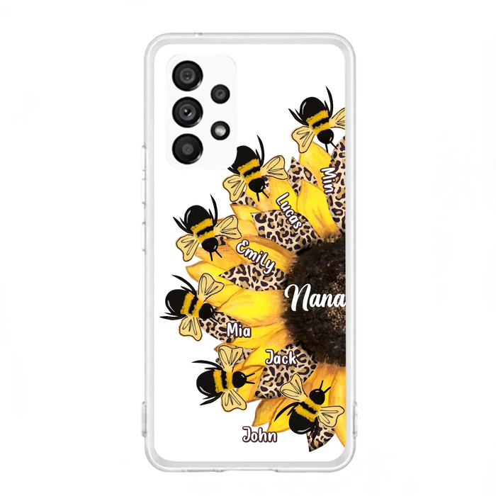 Custom Sunflower Grandma Phone Case - Mother's Day Gift Idea for Mom/Grandma