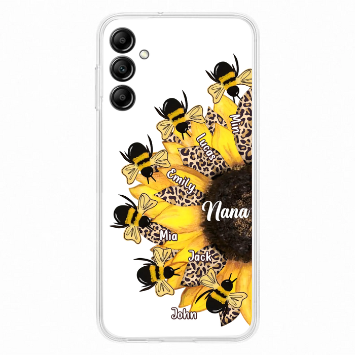 Custom Sunflower Grandma Phone Case - Mother's Day Gift Idea for Mom/Grandma