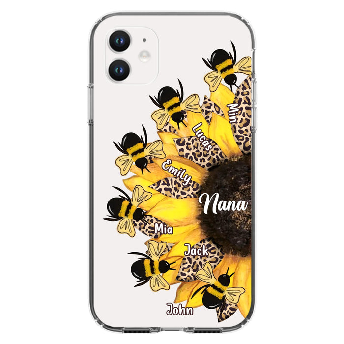 Custom Sunflower Grandma Phone Case - Mother's Day Gift Idea for Mom/Grandma