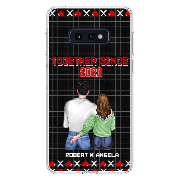 Custom Personalized Couple Phone Case - Gift Idea For Couple/Valentines Day - Together Since 2020 - Case For iPhone/Samsung