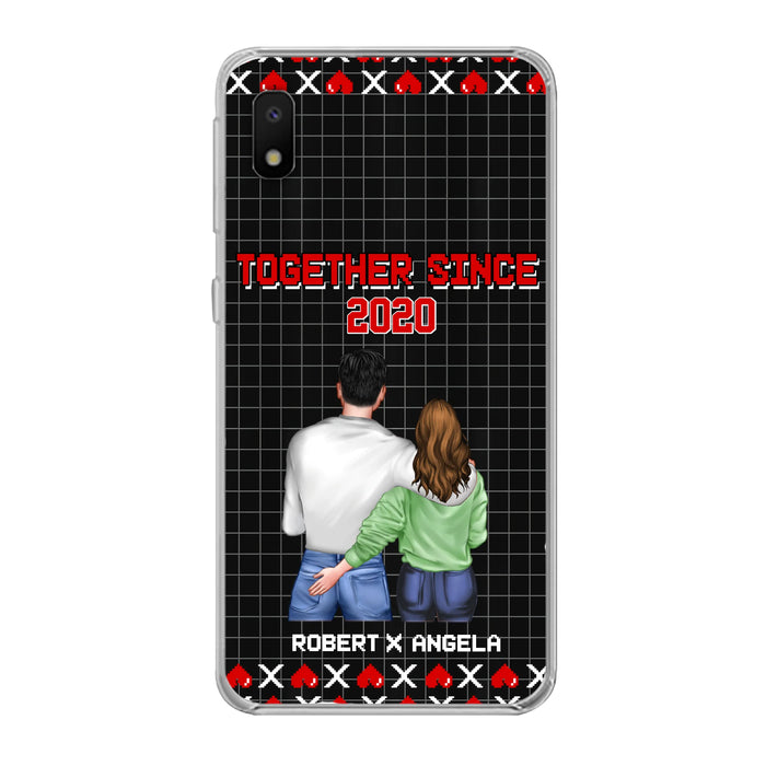 Custom Personalized Couple Phone Case - Gift Idea For Couple/Valentines Day - Together Since 2020 - Case For iPhone/Samsung