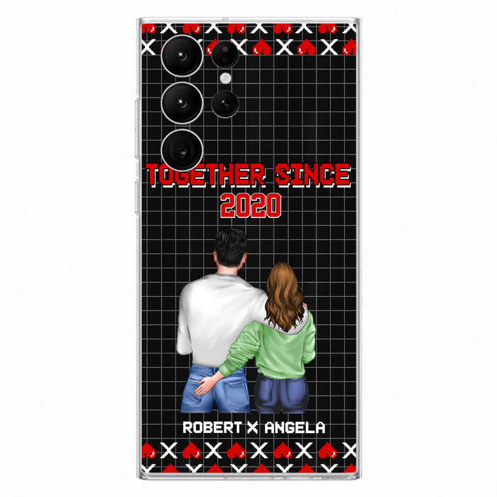 Custom Personalized Couple Phone Case - Gift Idea For Couple/Valentines Day - Together Since 2020 - Case For iPhone/Samsung
