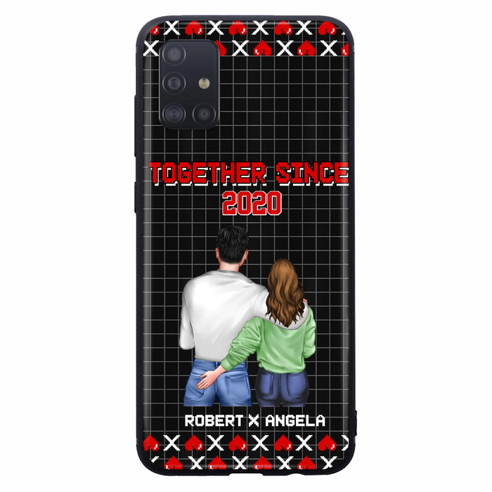 Custom Personalized Couple Phone Case - Gift Idea For Couple/Valentines Day - Together Since 2020 - Case For iPhone/Samsung