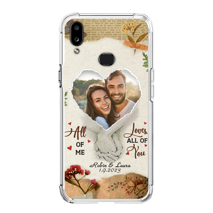 Custom Personalized Couple Phone Case - Gift Idea For Couple/Valentines Day - Upload Photo - All Of Me Loves All Of You - Case For iPhone/Samsung