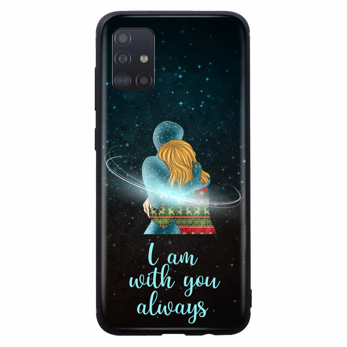Custom Personalized Memorial Phone Case - Memorial Gift Idea For Family/Couple - Case For iPhone/Samsung - I Am With You Always