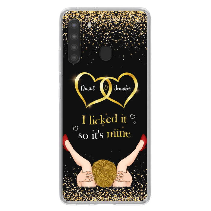 Custom Personalized Couple Phone Case - Gift Idea For Couple/Valentines Day - I Licked It So It's Mine - Case For iPhone/Samsung