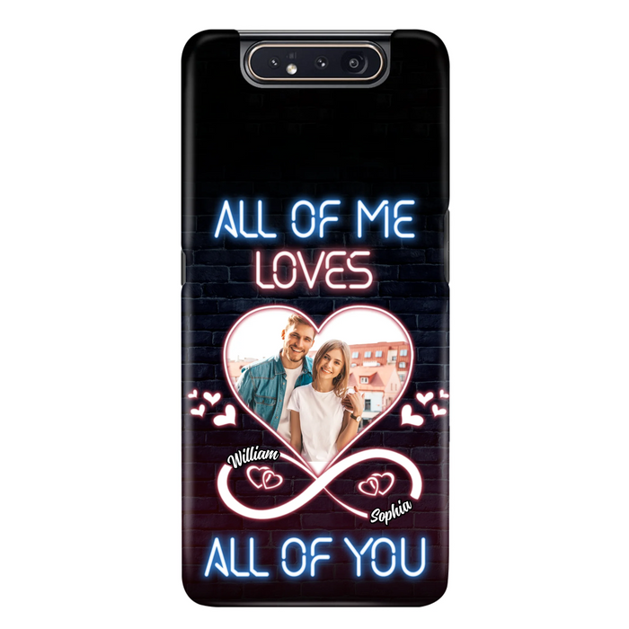 Custom Personalized Couple Photo Phone Case - Christmas Gift Idea For Couple/ Him/ Her - All Of Me Loves All Of You - Case For iPhone/Samsung