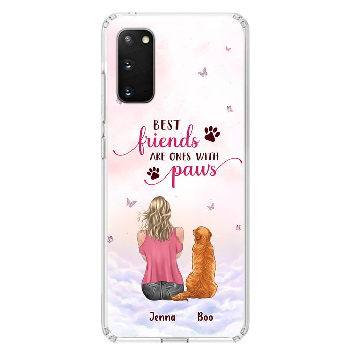 Custom Personalized Dog Mom Phone Case - Upto 5 Dogs - Mother's Day Gift Idea For Dog Lovers - Best Friends Are Ones With Paws - Case for iPhone/Samsung