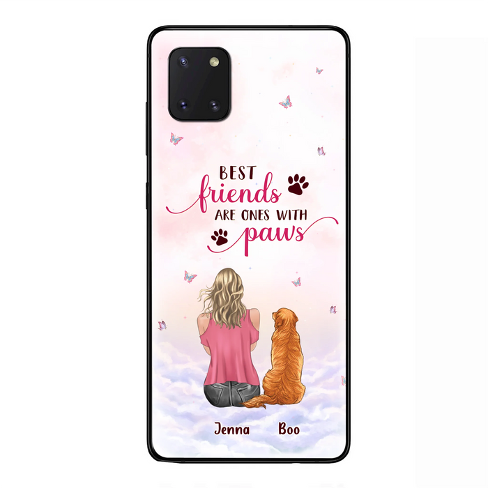 Custom Personalized Dog Mom Phone Case - Upto 5 Dogs - Mother's Day Gift Idea For Dog Lovers - Best Friends Are Ones With Paws - Case for iPhone/Samsung