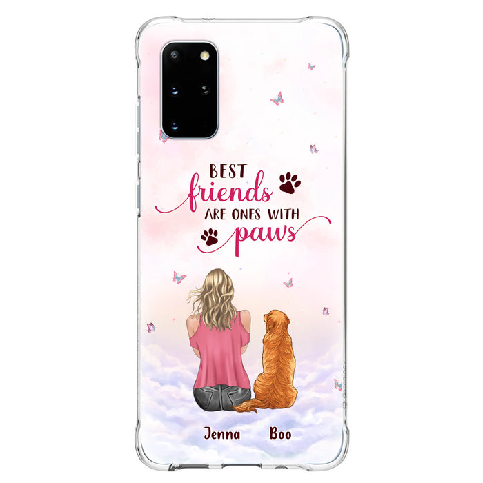 Custom Personalized Dog Mom Phone Case - Upto 5 Dogs - Mother's Day Gift Idea For Dog Lovers - Best Friends Are Ones With Paws - Case for iPhone/Samsung