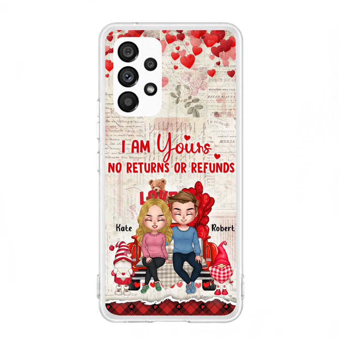 Custom Personalized Couple Truck Phone Case - Gift For Couple - Mother's Day Gift For Wife From Husband - I Am Yours No Returns Or Refunds - Case For iPhone And Samsung