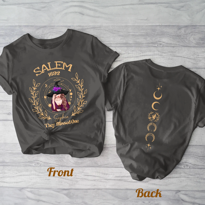Personalized 1692 Salem They Missed One AOP T-shirt - Gift Idea For Witch Lover