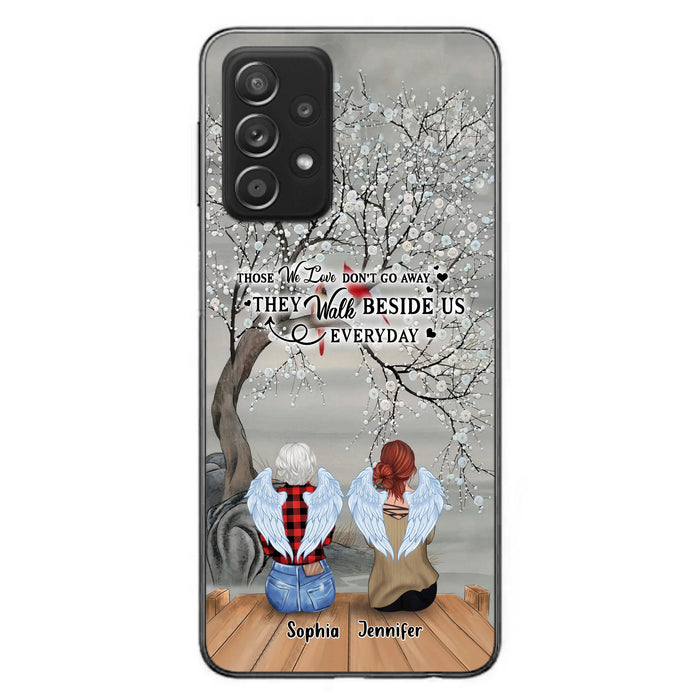 Custom Personalized Memorial Family Member Loss Phone Case - Up to 5 People - Memorial Gift Idea - Those We Love Don't Go Away - Case For iPhone And Samsung