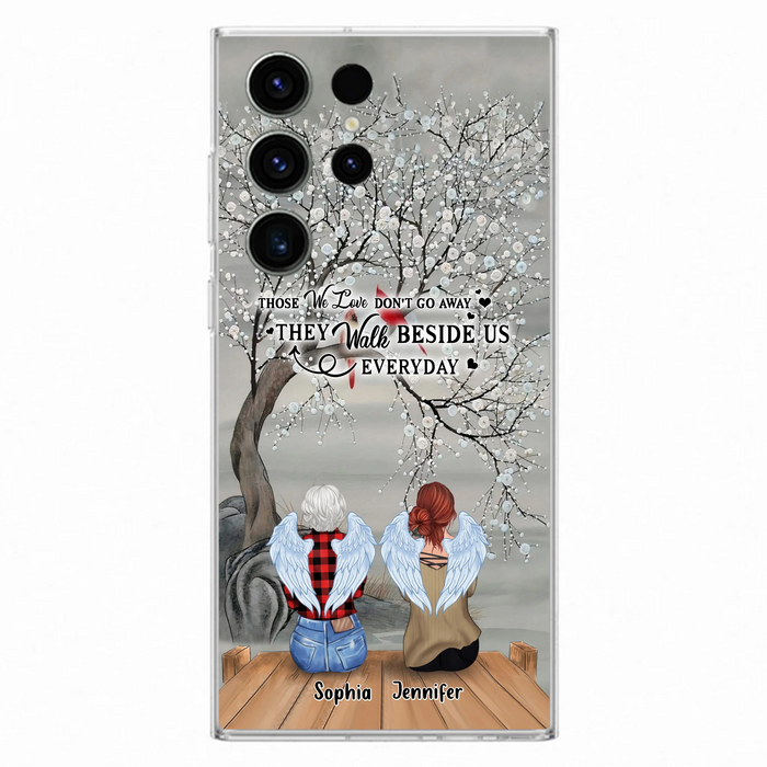 Custom Personalized Memorial Family Member Loss Phone Case - Up to 5 People - Memorial Gift Idea - Those We Love Don't Go Away - Case For iPhone And Samsung