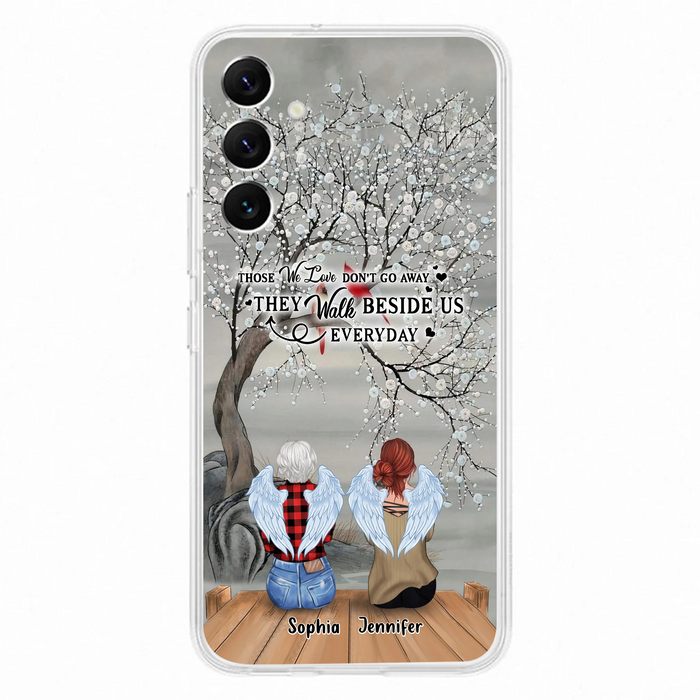 Custom Personalized Memorial Family Member Loss Phone Case - Up to 5 People - Memorial Gift Idea - Those We Love Don't Go Away - Case For iPhone And Samsung