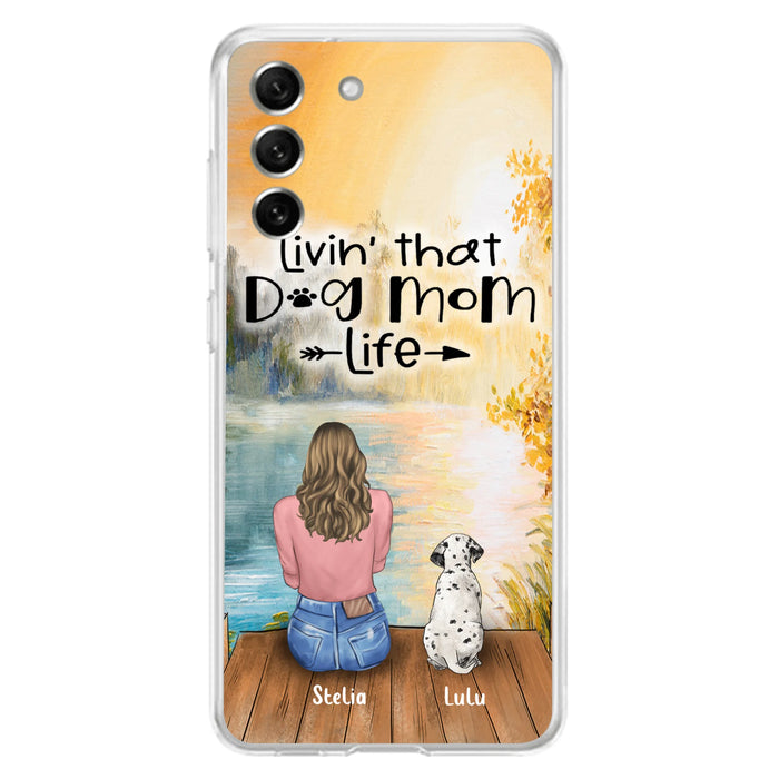 Custom Personalized Dog Mom Phone Case - Gift for Dog Lovers - iPhone & Samsung Case with upto 4 Dogs