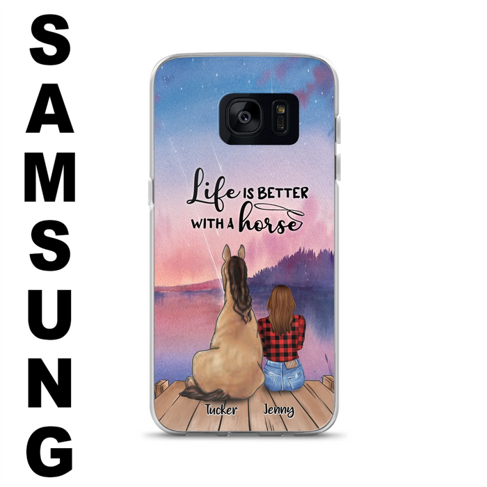 Personalized Horse/Dog Mom Phone Case - Upto 2 Horses and 3 Dogs - 9AGKN2