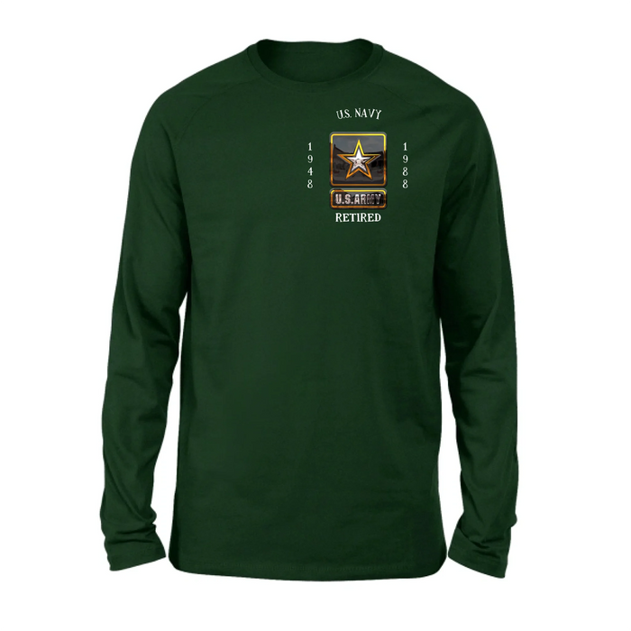 Personalized Retired Veteran Shirt/Hoodie - Father's Day Gift Idea for Veteran