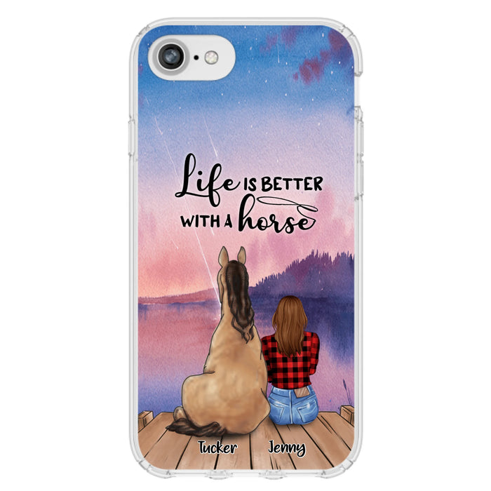 Personalized Horse/Dog Mom Phone Case - Upto 2 Horses and 3 Dogs - 9AGKN2