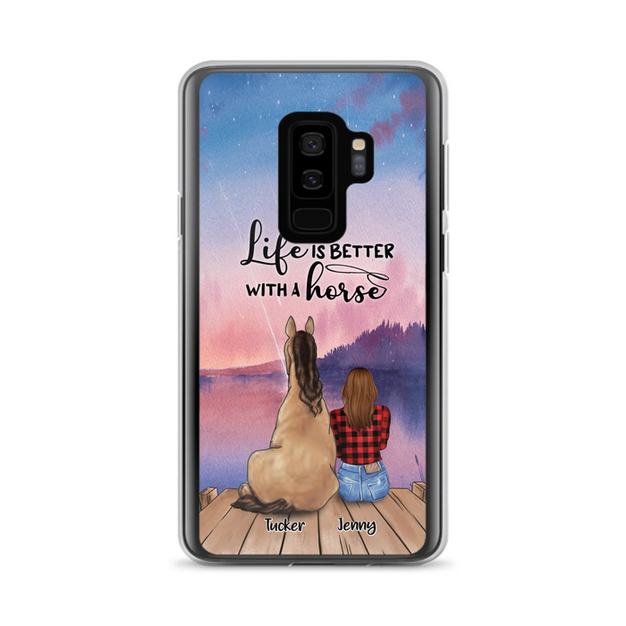 Personalized Horse/Dog Mom Phone Case - Upto 2 Horses and 3 Dogs - 9AGKN2