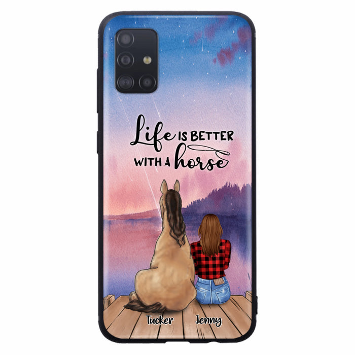 Personalized Horse/Dog Mom Phone Case - Upto 2 Horses and 3 Dogs - 9AGKN2