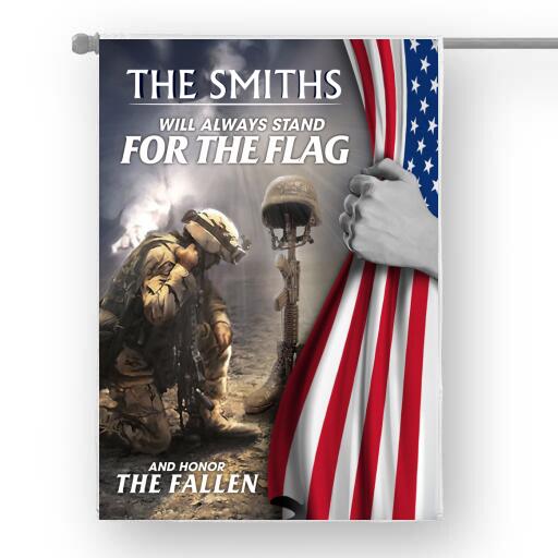 Personalized Memorial Day House Flag Sign - Best Gift For Memorial Day - Will Always Stand For The Flag And Honor The Fallen