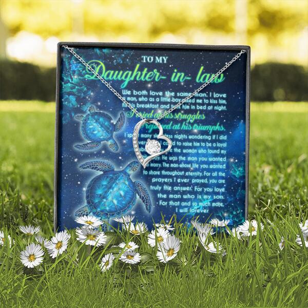 Personalized Forever Love Necklace - Gift Idea For Daughter In-Law - To My Daughter In Law