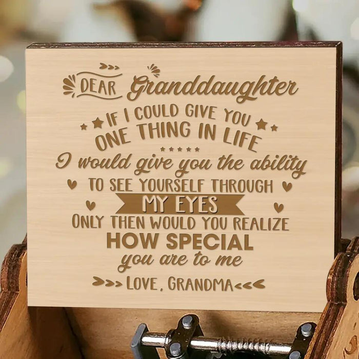 Custom Personalized Love Music Box - Gift Idea For Mother's Day/Father's Day - If I Could Give You One Thing In Life