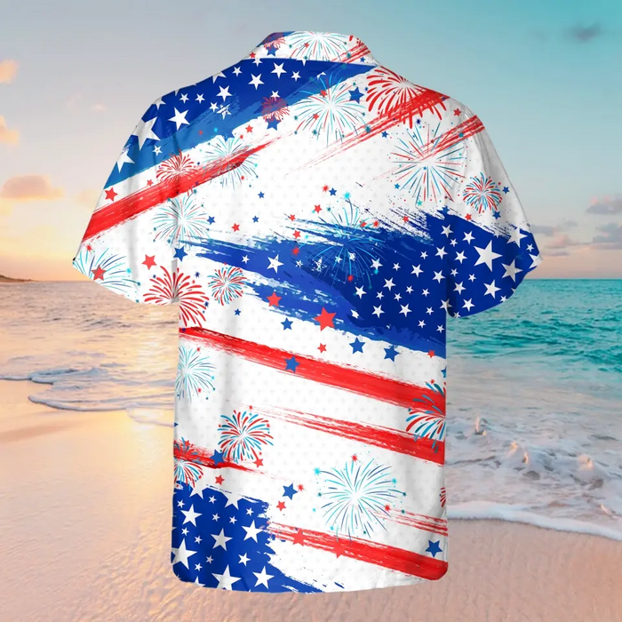 Personalized 4th Of July Hawaiian Shirt - Gift Idea For Father/Friends/Independence Day - Just Here To Bang