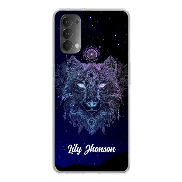 Custom Personalized Wolf Mandala Phone Case - Best Gift For Wolf Lover's - Case For Huawei and Oppo - TOMO90