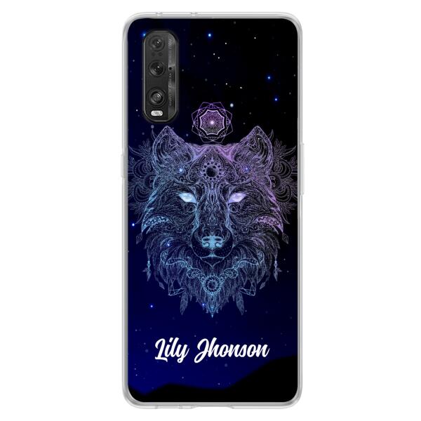 Custom Personalized Wolf Mandala Phone Case - Best Gift For Wolf Lover's - Case For Huawei and Oppo - TOMO90