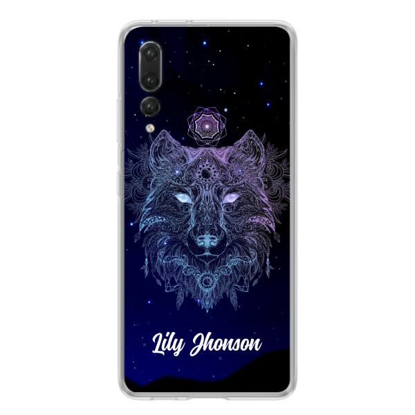 Custom Personalized Wolf Mandala Phone Case - Best Gift For Wolf Lover's - Case For Huawei and Oppo - TOMO90