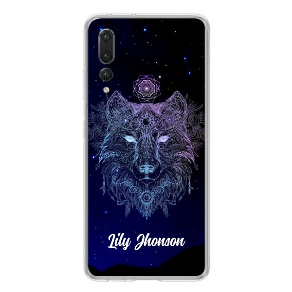 Custom Personalized Wolf Mandala Phone Case - Best Gift For Wolf Lover's - Case For Huawei and Oppo - TOMO90