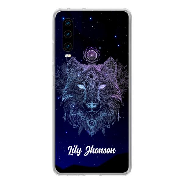 Custom Personalized Wolf Mandala Phone Case - Best Gift For Wolf Lover's - Case For Huawei and Oppo - TOMO90