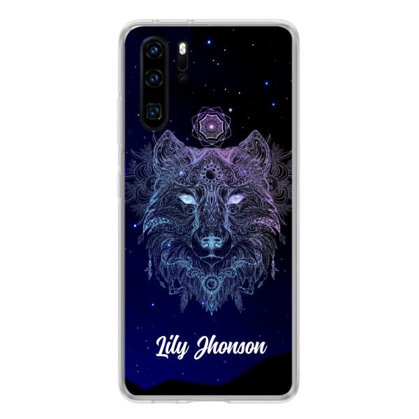 Custom Personalized Wolf Mandala Phone Case - Best Gift For Wolf Lover's - Case For Huawei and Oppo - TOMO90