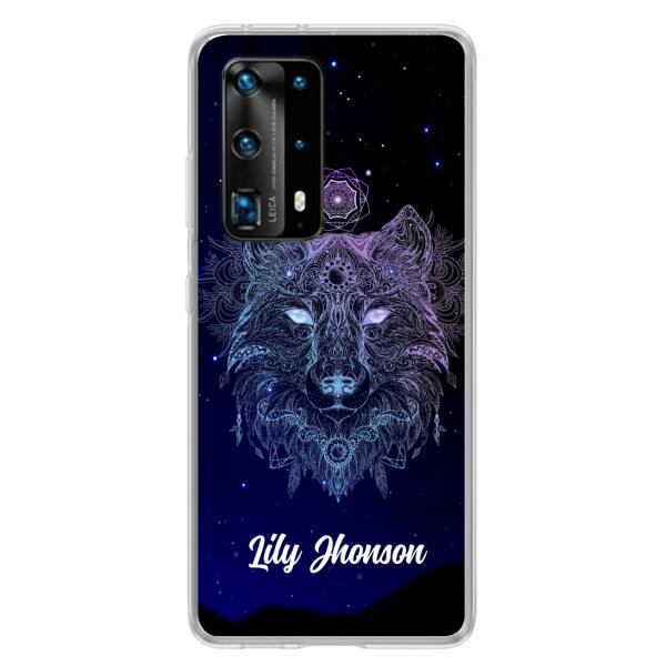 Custom Personalized Wolf Mandala Phone Case - Best Gift For Wolf Lover's - Case For Huawei and Oppo - TOMO90