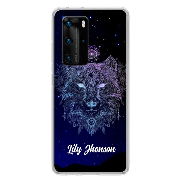 Custom Personalized Wolf Mandala Phone Case - Best Gift For Wolf Lover's - Case For Huawei and Oppo - TOMO90