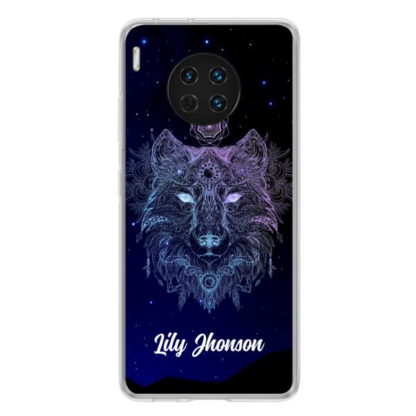 Custom Personalized Wolf Mandala Phone Case - Best Gift For Wolf Lover's - Case For Huawei and Oppo - TOMO90