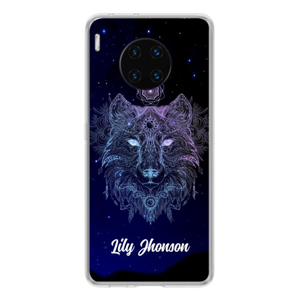 Custom Personalized Wolf Mandala Phone Case - Best Gift For Wolf Lover's - Case For Huawei and Oppo - TOMO90