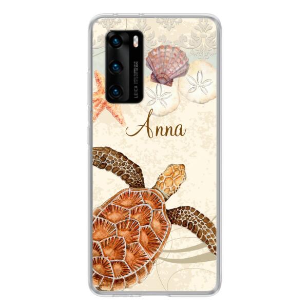 Custom Personalized Sea Turtle Phone Case - Best Gift For Turtle Lover's - Case For Huawei and Oppo - DTJ0EN