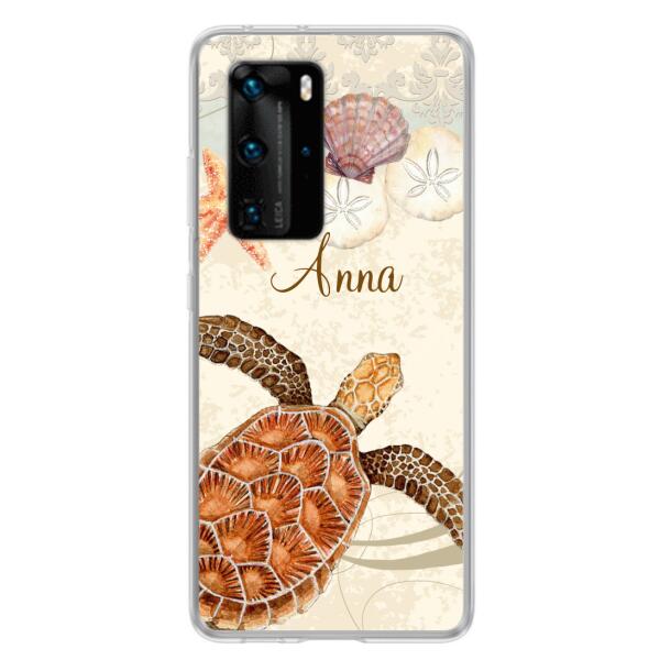 Custom Personalized Sea Turtle Phone Case - Best Gift For Turtle Lover's - Case For Huawei and Oppo - DTJ0EN